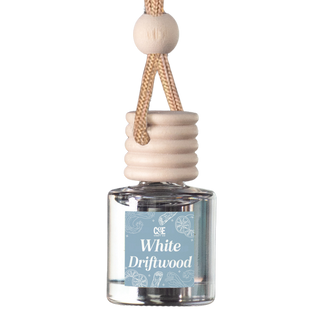 White Driftwood Scented Car Freshener