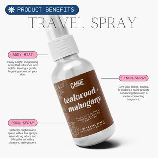 Mini Travel Room Spray Set – 4 Pack of Portable Fresheners | Linen & Room Mist for Home, Car, Luggage & On-the-Go