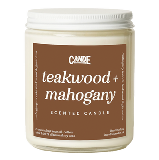 Teakwood + Mahogany Scented Candle