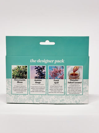 Designer Scents 4 Pack Scented Car Freshener Bundle Vehicle Air Fresheners CE Craft