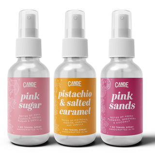 Mini Travel Room Spray Set – 4 Pack of Portable Fresheners | Linen & Room Mist for Home, Car, Luggage & On-the-Go