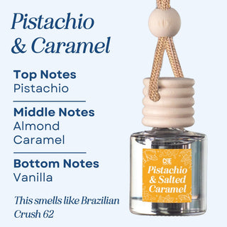 Pistachio & Salted Caramel Scented Car Freshener Vehicle Air Fresheners CE Craft