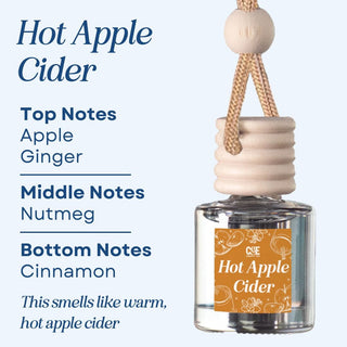 Scented Car Air Freshener Vehicle Air Fresheners CANDECraftCo Hot Apple Cider