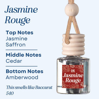 Scented Car Air Freshener Vehicle Air Fresheners CANDECraftCo Jasmine Rouge