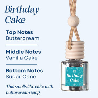 Scented Car Air Freshener Vehicle Air Fresheners CANDECraftCo Birthday Cake