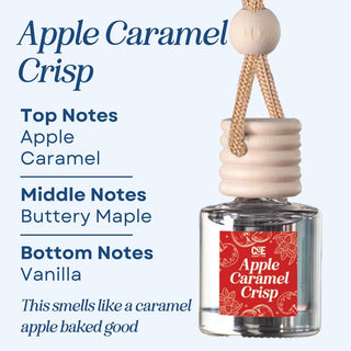 Scented Car Air Freshener Vehicle Air Fresheners CANDECraftCo Apple Caramel Crisp