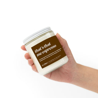 That's That Me Espresso Scented Candle Candles CANDECraftCo