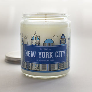 C&E - New York City Skyline - Soy Wax Candle - New York City Gift C & E Craft Co