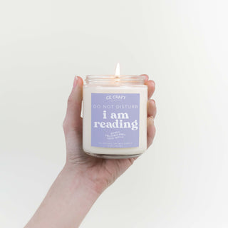 Do Not Disturb I'm Reading Soy Wax Candle C & E Craft Co