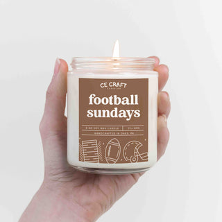 Football Sundays Scented Candle Candles CE Craft