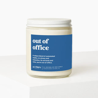 Out of Office Candle Candles CE Craft