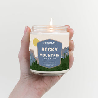 Rocky Mountain National Park Candle Candles CE Craft