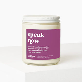 Speak Now Candle Candles CE Craft