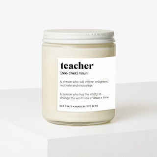 Teacher Definition Candle C & E Craft Co