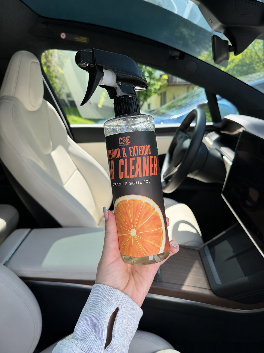 Complete Interior & Exterior Car Cleaner - Streak-Free Shine - Car Cleaning Supplies - 2-in-1