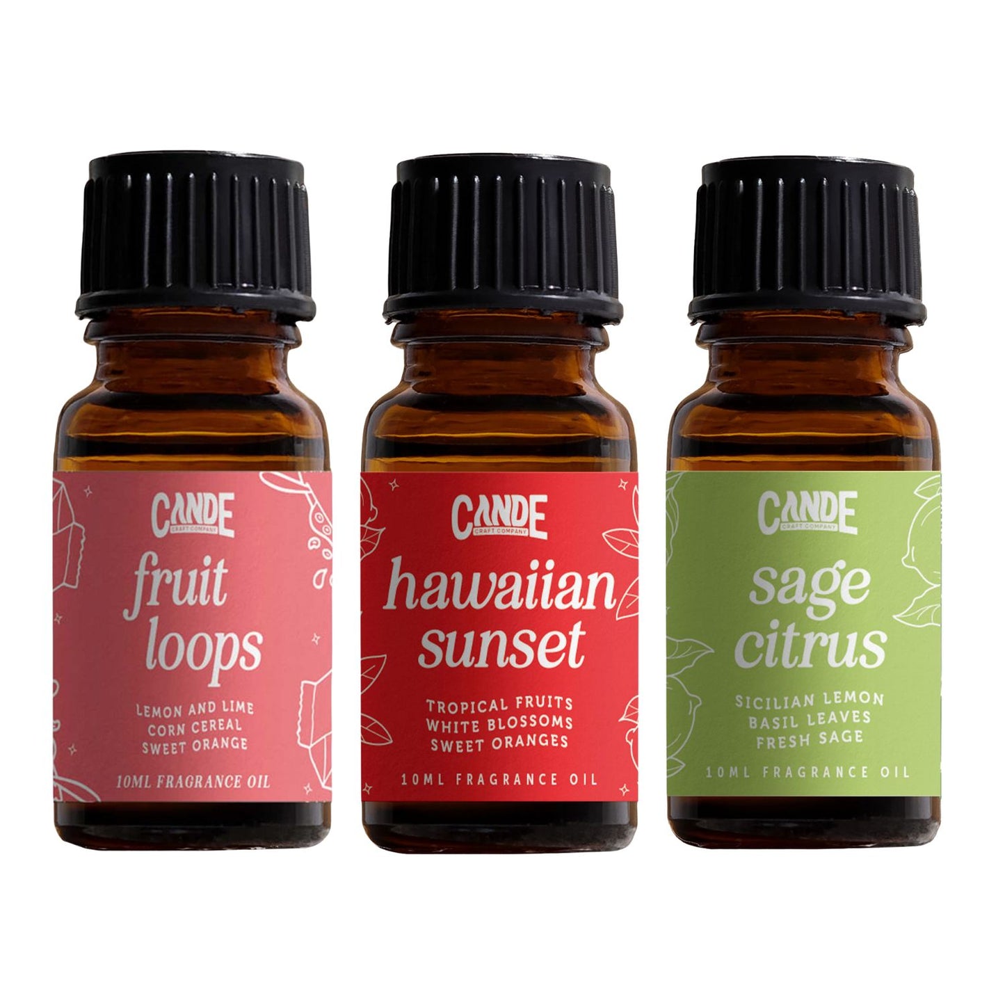Scented Premium Fragrance Oil Multi Pack - Long-lasting Fragrance for Home