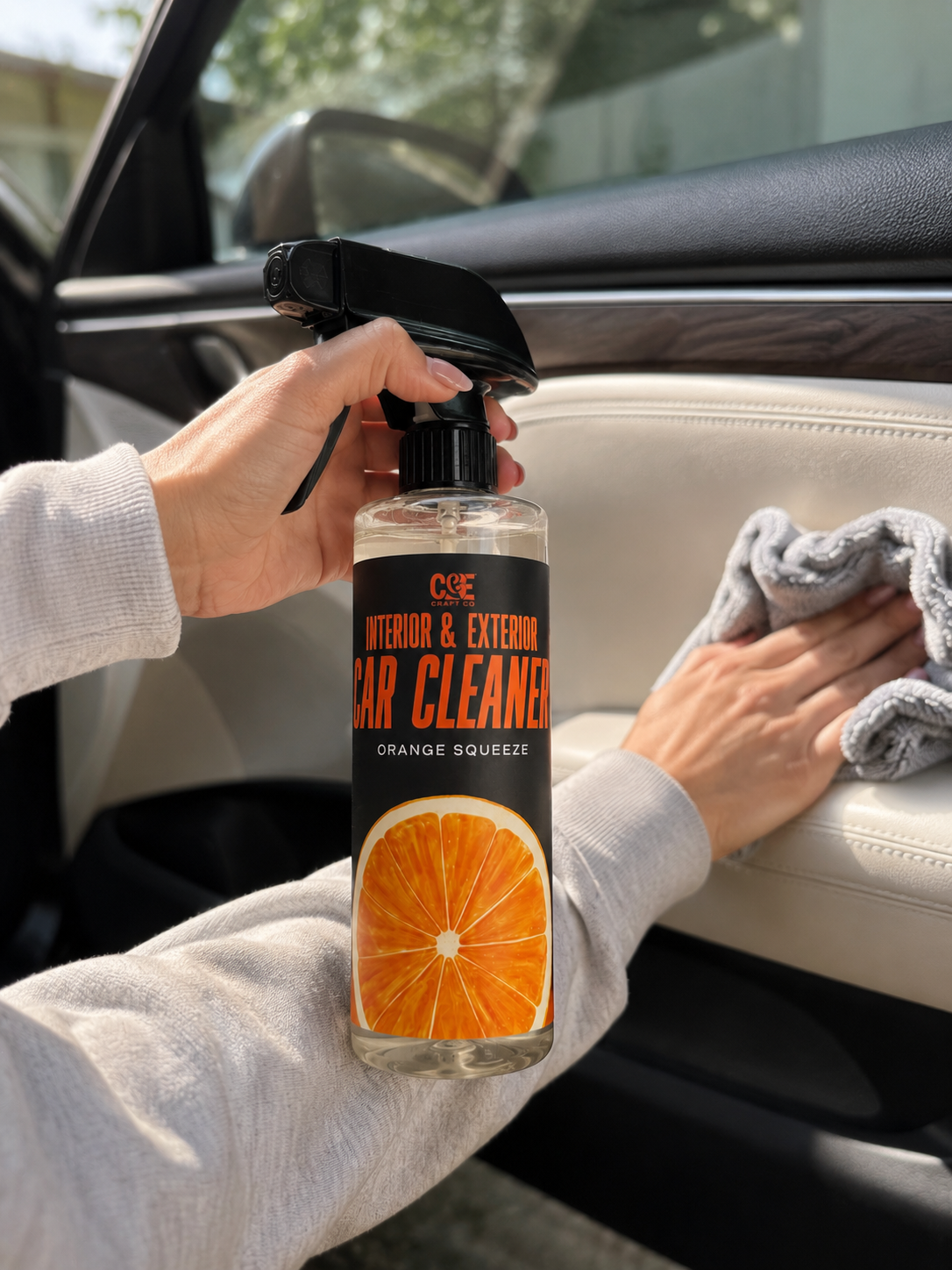 Complete Interior & Exterior Car Cleaner - Streak-Free Shine - Car Cleaning Supplies - 2-in-1