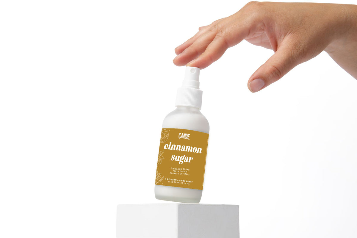 Cinnamon Sugar 4 oz Room & Linen Spray bottle by C&E Craft Co