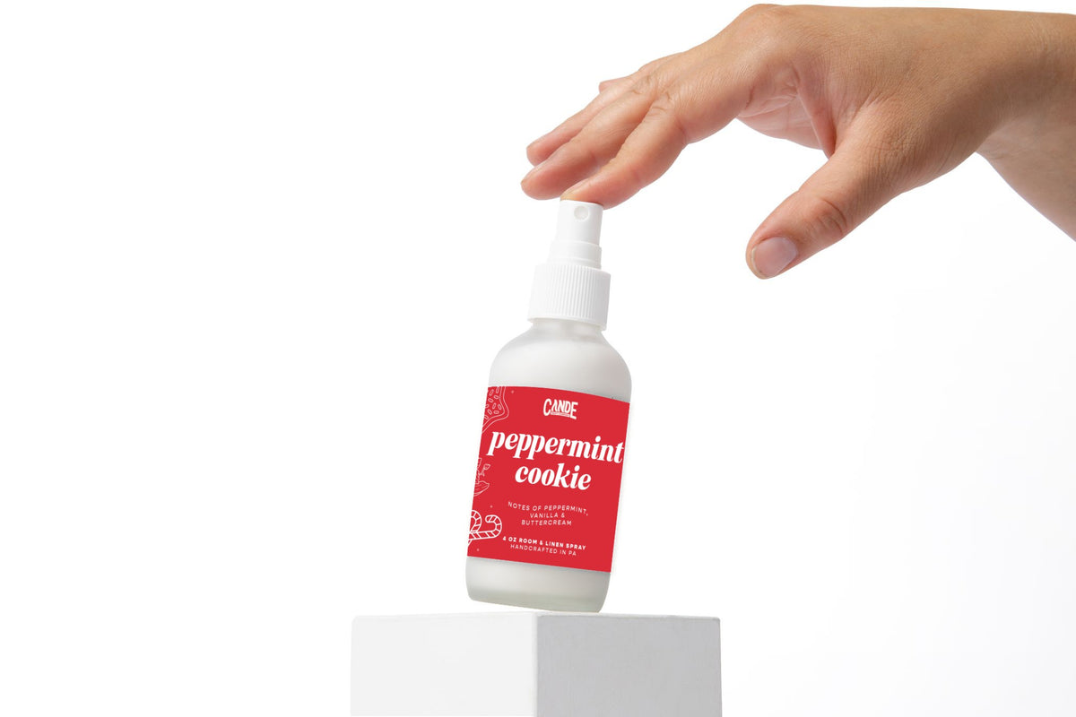 Peppermint Cookie 4 oz Room & Linen Spray bottle by C&E Craft Co