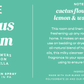 Cactus Bloom 4 oz Room & Linen Spray label