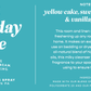Birthday Cake 4 oz Room & Linen Spray label