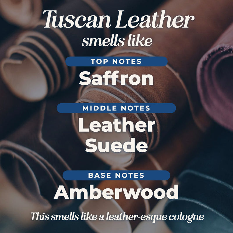Tuscan Leather scent notes: top, middle and base notes