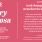 Berry Mimosa 4 oz Room & Linen Spray label