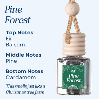 Scented Car Air Freshener Vehicle Air Fresheners CANDECraftCo Pine Forest 