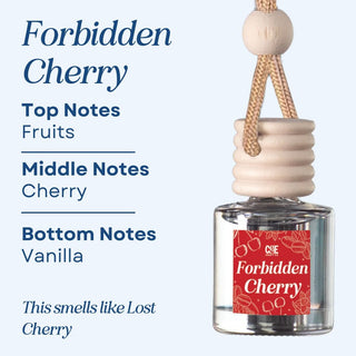 Scented Car Air Freshener Vehicle Air Fresheners CANDECraftCo Forbidden Cherry 