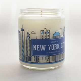 C&E - New York City Skyline - Soy Wax Candle - New York City Gift C & E Craft Co 