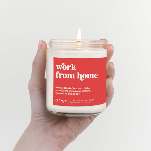 Work from Home Candle Candles CE Craft Co 